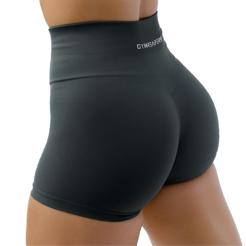 Gymreapers Halo Athletic Compression Shorts for Women - Seamless Knit Interlock Fabric for Breathability and Flexibility