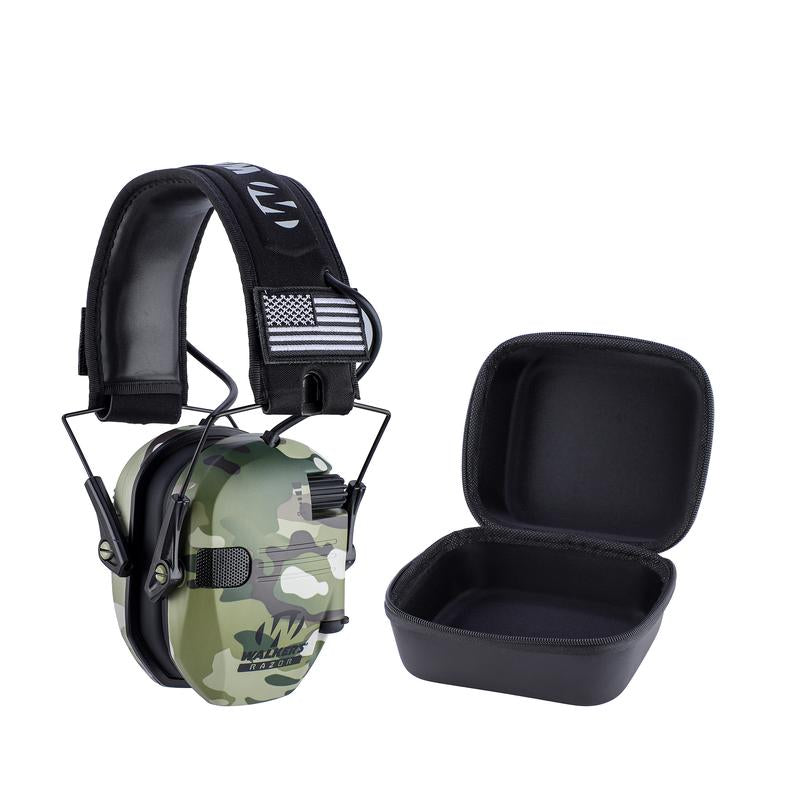 W1-Y+BOX Electronic Tactical Hearing Protection Earmuffs Noise Cancelling Outdoor Shooting Hunting Labor Work Headphones Adjustable Headband Anti-Noise Headset